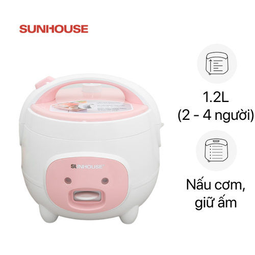 Nồi Cơm Điện Nắp Gài Sunhouse Shd8217W 1.2L