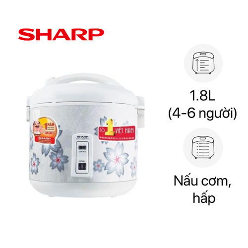 Nồi Cơm Điện Sharp Ks - N182Etv Sw 1.8L