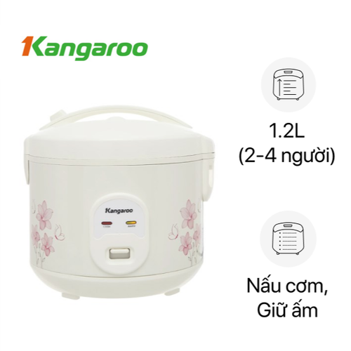 Nồi Cơm Điện Nắp Gài Kangaroo Kg12Rc1 1.2L - Cũ