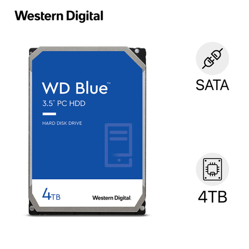 Ổ Cứng Hdd Wd Blue 4Tb 3.5" Sata Wd40Ezax