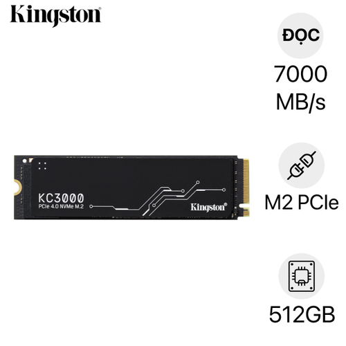 Ổ cứng SSD Kingston SKC3000 M2 PCIe NVME Gen 4 512GB