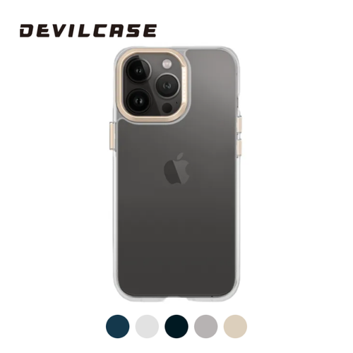 Ốp Lưng Iphone 15 Pro Devilcase Bản Tiêu Chuẩn Trong Suốt Viền Camera