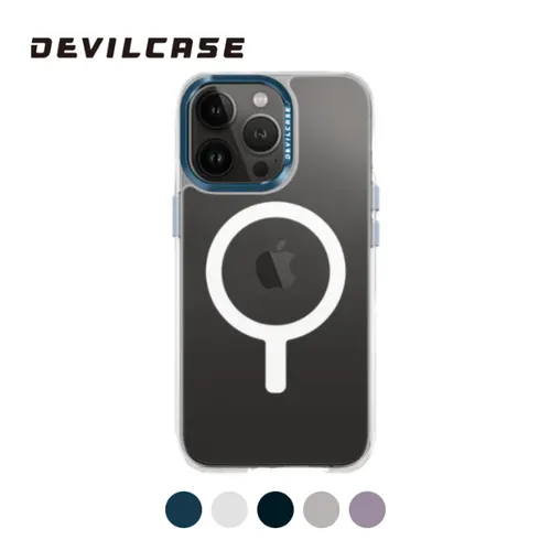 Ốp lưng iPhone 15 Pro Devilcase Bản tiêu chuẩn hỗ trợ sạc Magsafe trong suốt Viền camera