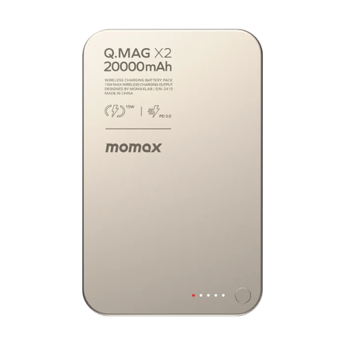 Pin Dự Phòng Momax Magsafe Q.mag X2 Gen 2 20.000Mah 35W