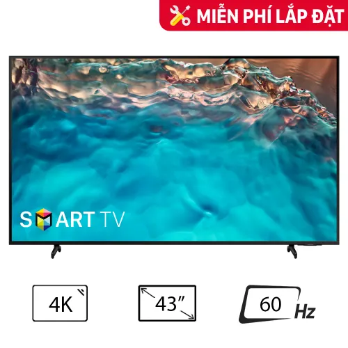 Smart Tivi Samsung Crystal Uhd 43 Inch 43Bu8000