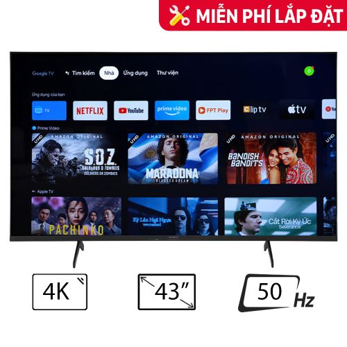 Smart Tivi Sony 4K 43 Inch Kd - 43X75K Vn3