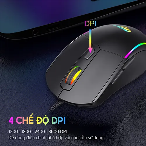 Chuột Gaming Có Dây Havit M79 Rgb