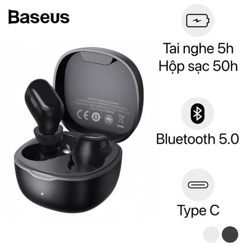 Tai Nghe Bluetooth True Wireless Baseus Encok Wm01 Plus