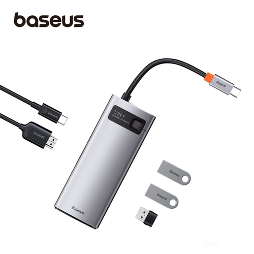 Hub Baseus Metal Gleam Type - C 5 Trong 1 - Cũ