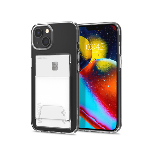 Ốp Lưng Iphone 13/14 Spigen Ultra Crystal Slot Dual Crystal Clear
