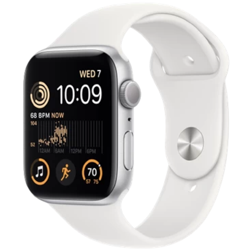 Apple Watch Se 2022 44Mm (Gps) - Viền Nhôm - Cao Su - Cũ Đẹp - Bạc