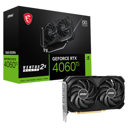 Vga Msi Geforce Rtx 4060 Ventus 2X Black 8G Oc