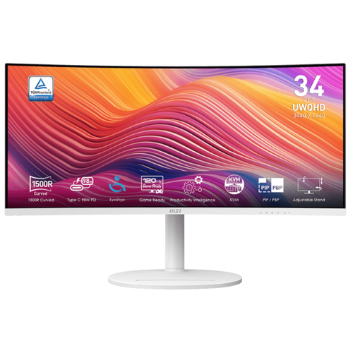 Màn Hình Cong Msi Modern Md342Cqpw Type C Pd 98W 34 Inch