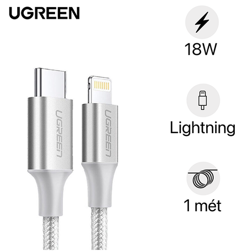 Cáp Type - C To Lightning Ugreen Mfi Us304 1M