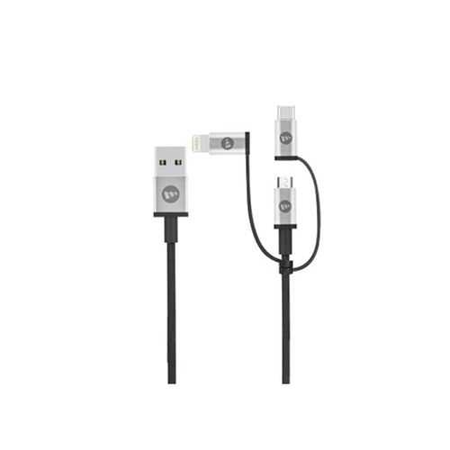 Cáp Mophie 3 Trong 1 (Lightning - Micro - Type - C) 1 Mét - Cũ