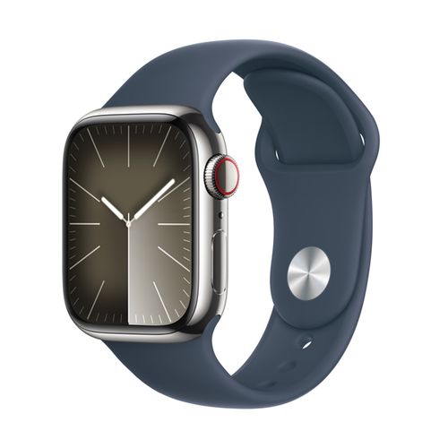 Apple Watch Series 9 41Mm (4G) Viền Thép Dây Cao Su | Chính Hãng Apple Việt Nam