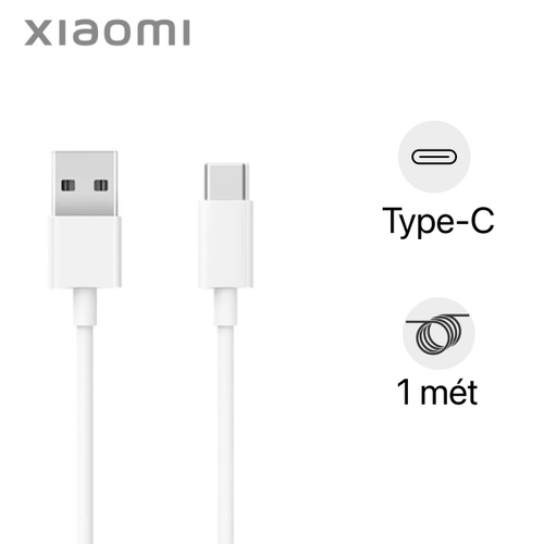 Cáp Xiaomi Usb - A To Type - C 1M