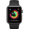 Apple Watch 3 38 mm Viền Nhôm Xám - Dây Đen Chính hãng