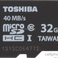 Toshiba microSDHC Class 10 UHS-I 32GB