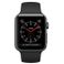 Apple Watch 3 38mm (4G) Viền Nhôm Xám - Dây đen (MTGP2) Chính hãng