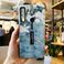 Galaxy A7 2018 Ốp lưng dây xỏ ngón tay S-Case in hình Bông hoa