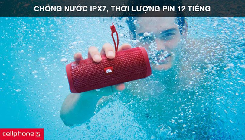 Chống nước IPX7, pin 12 tiếng