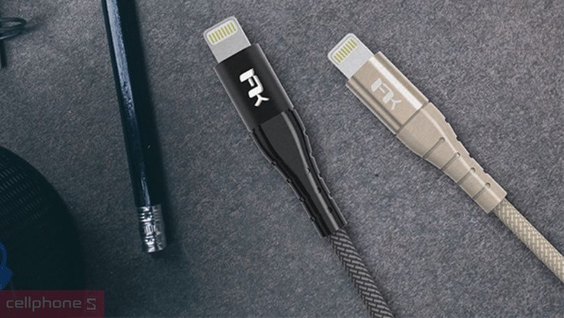 Cáp USB-A to Lightning Feeltek 1m