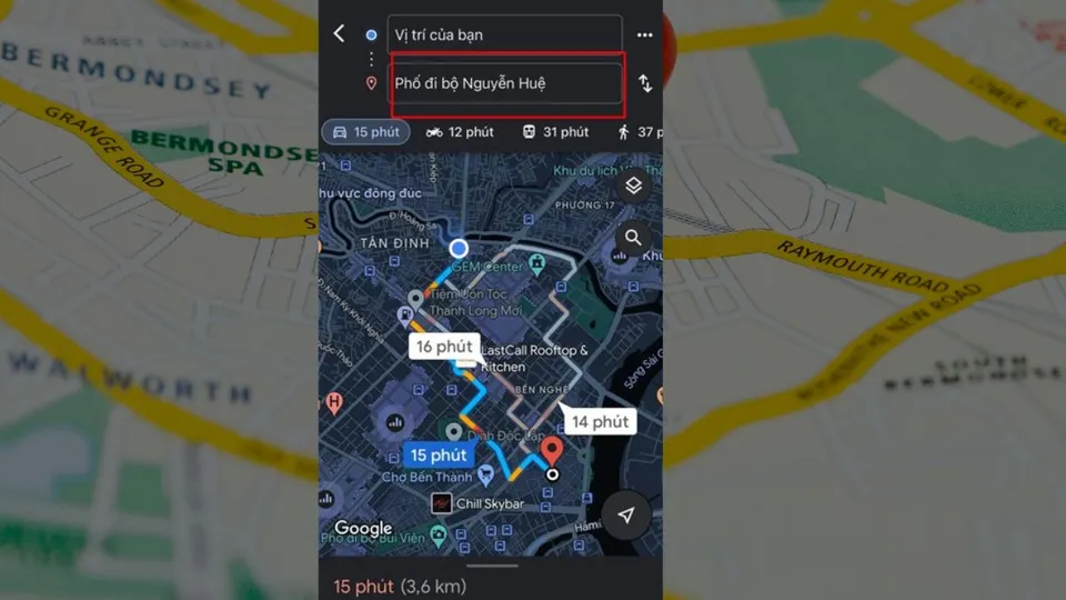 Cách sử dụng Goolge Maps chỉ đường bằng giọng nói bước 1