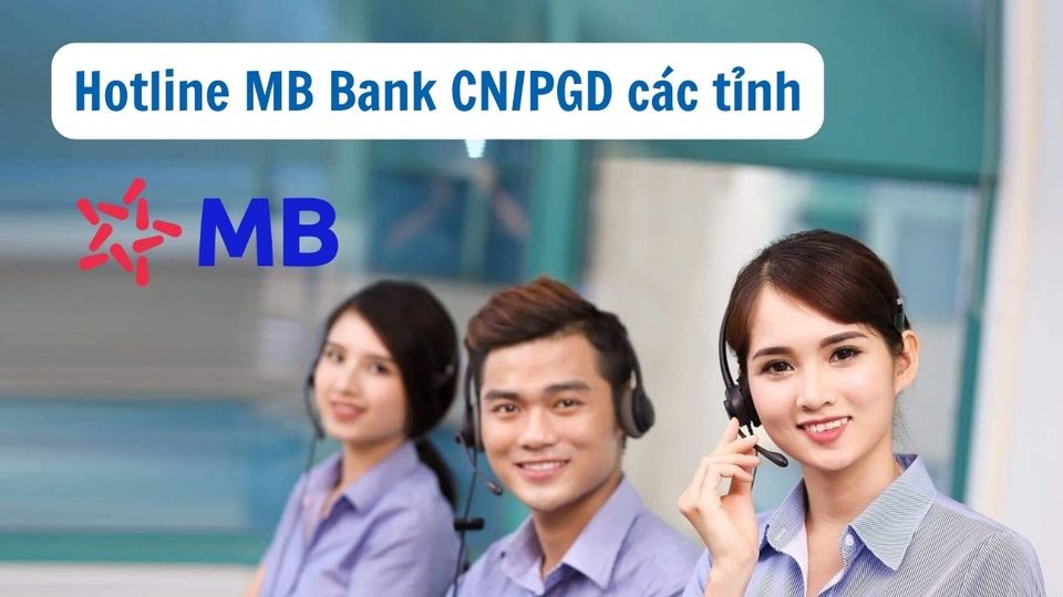 Số tổng đài MB Bank miễn phí chi nhánh tại một số tỉnh thành khác