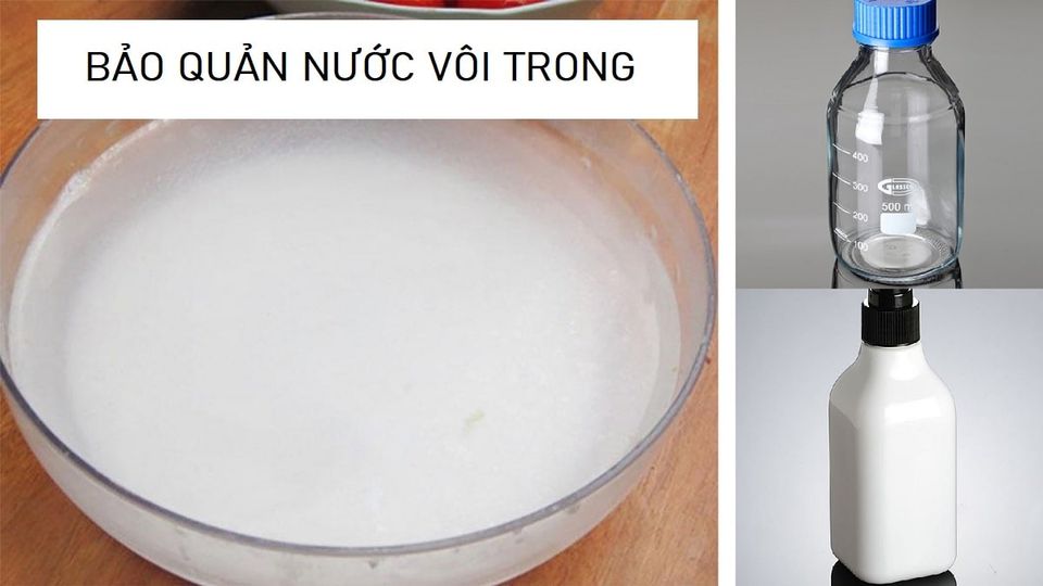 Cách làm ra dung dịch nước vôi trong ngay tại nhà