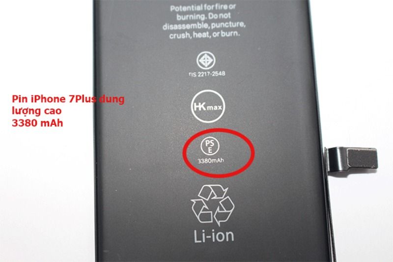 Thay pin iPhone 7 Plus chính hãng, dung lượng cao, giá tốt