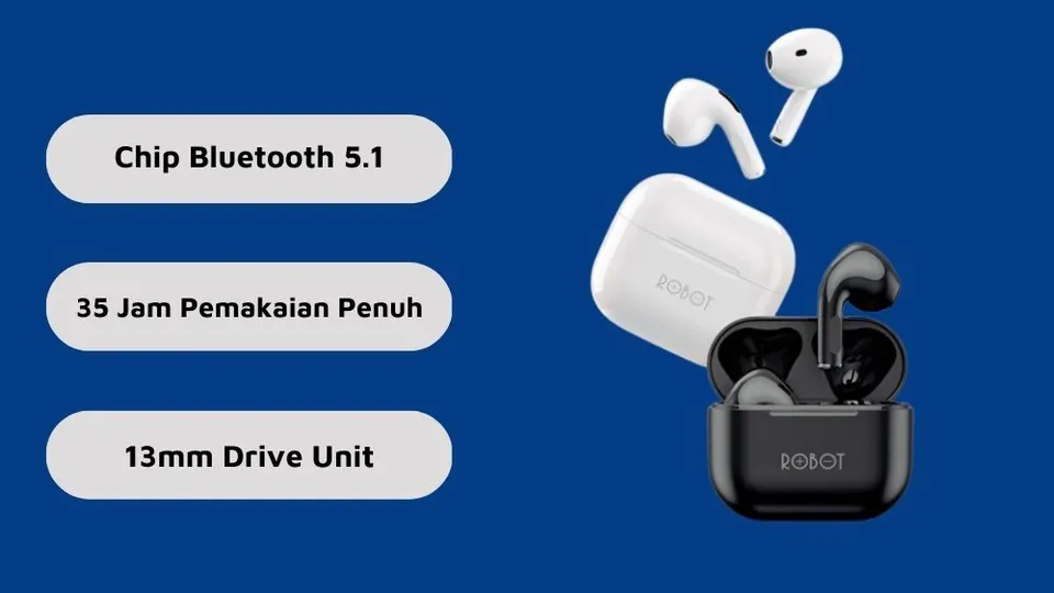 Tai nghe Bluetooth Robot Airbuds T50