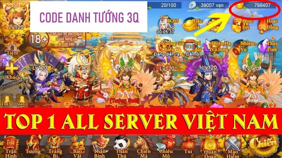 Tổng hợp code Danh Tướng Thiên Hạ mới nhất và cách nhập 