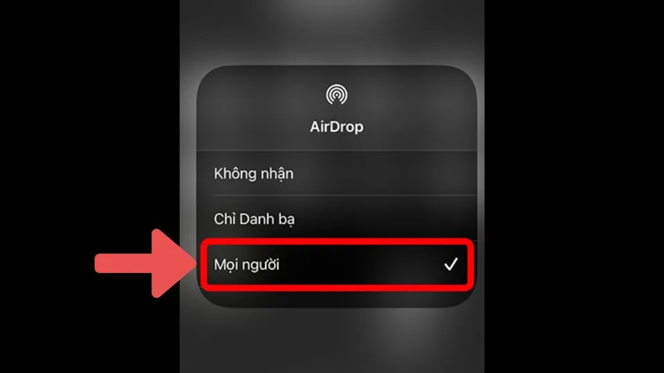 Cách gửi danh bạ kể từ iPhone thanh lịch iPhone qua quýt AirDrop bước 2