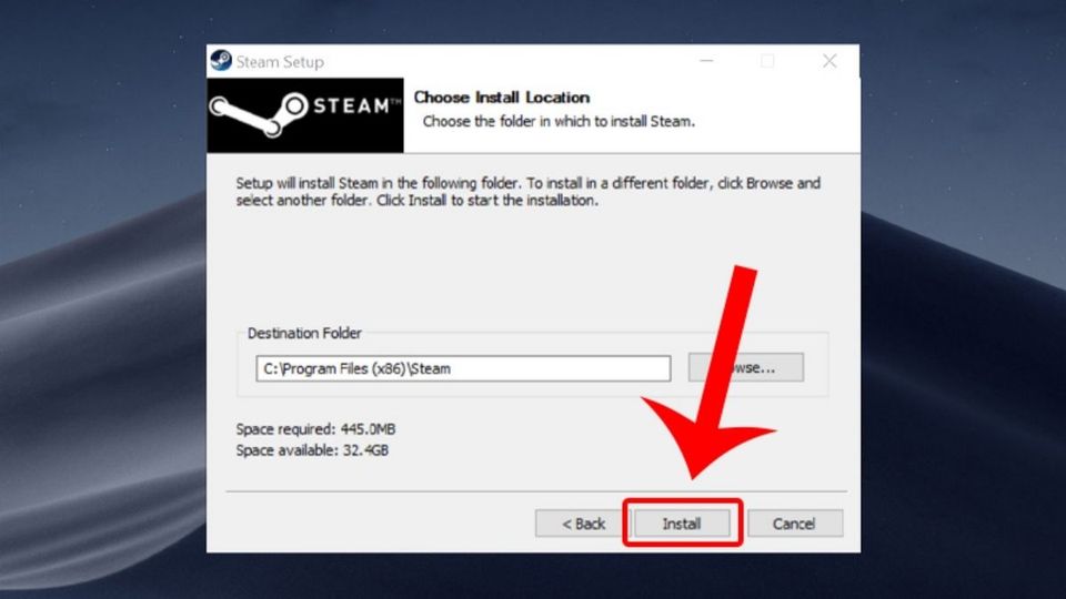 Cách tải game trên máy tính từ Steam bước 1-2