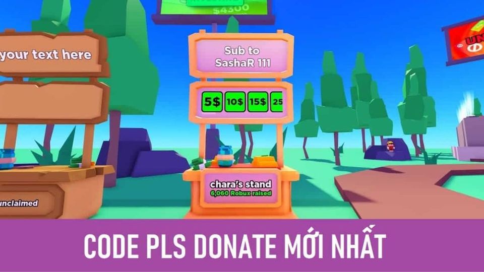 Code Pls Donate mới nhất cập nhật vào 15/12/2023 - Cách nhập