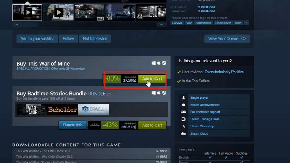 Cách mua sắm game bên trên Steam vày VTC Pay bước 2