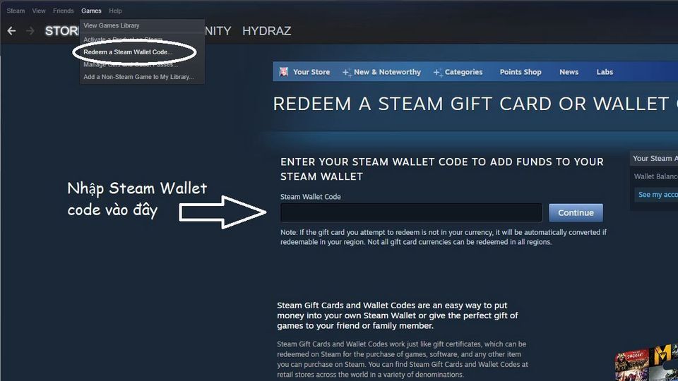 Steam Wallet là gì? 