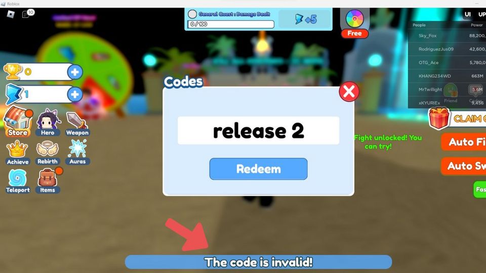 NEW* ALL WORKING CLICKER FIGHTING SIMULATOR CODES 2023 - ROBLOX CLICKER  FIGHTING SIMULATOR 