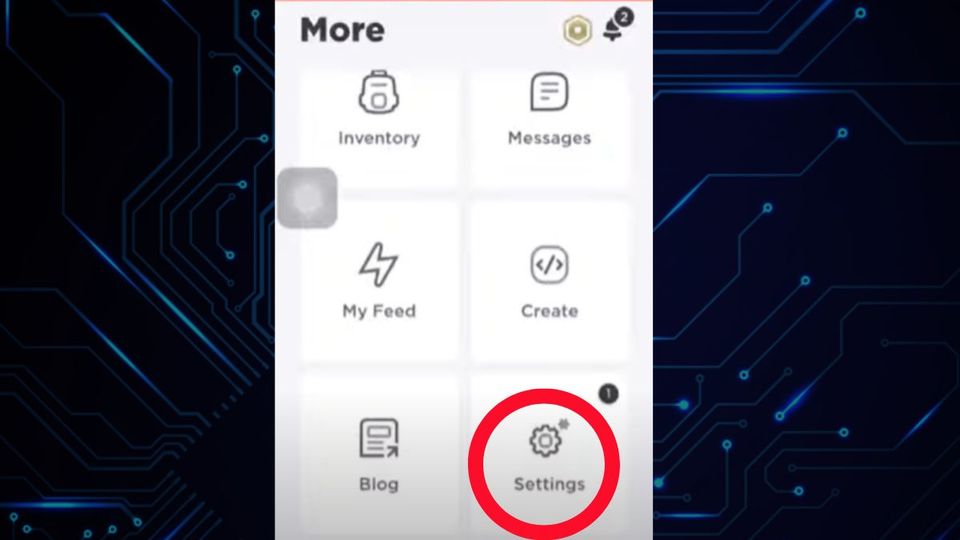 Hướng dẫn cách đổi tên trong roblox trên điện thoại iPhone bước 1