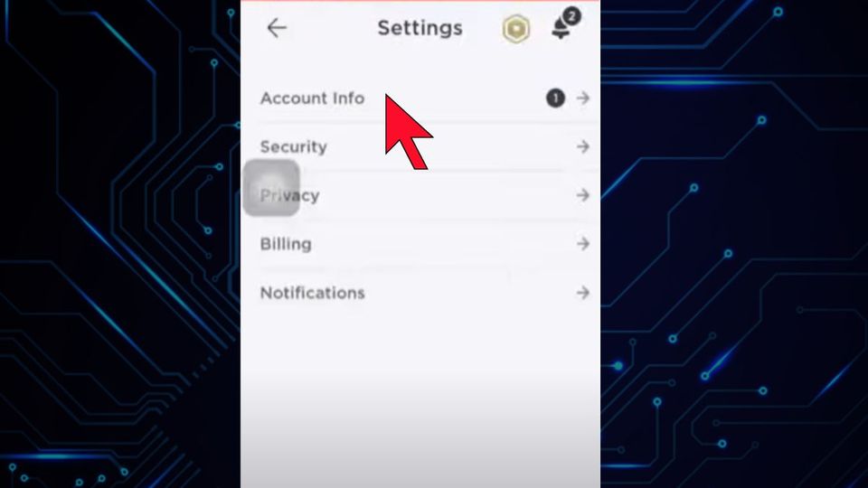Hướng dẫn cách đổi tên trong roblox trên điện thoại iPhone bước 2