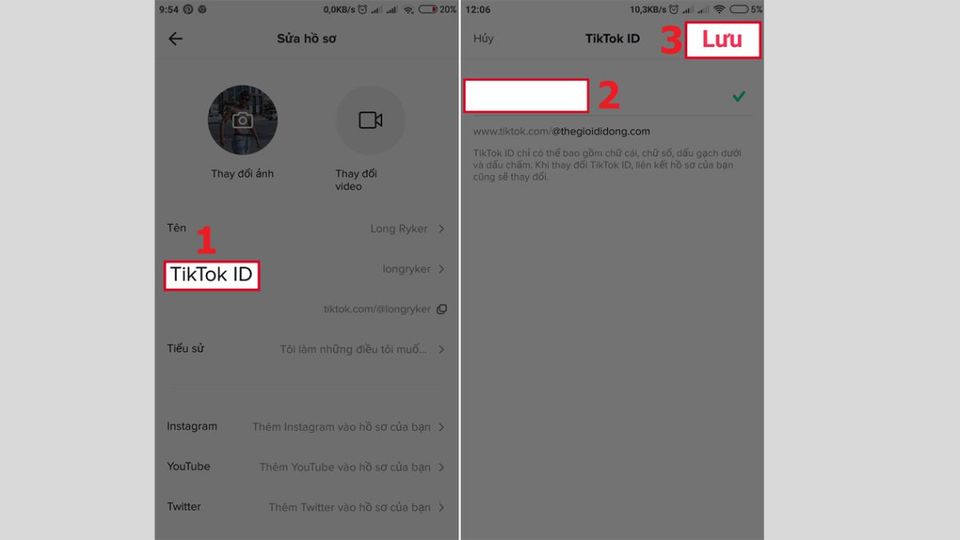 Cách đổi tên Tik Tok trên điện thoại bước 3