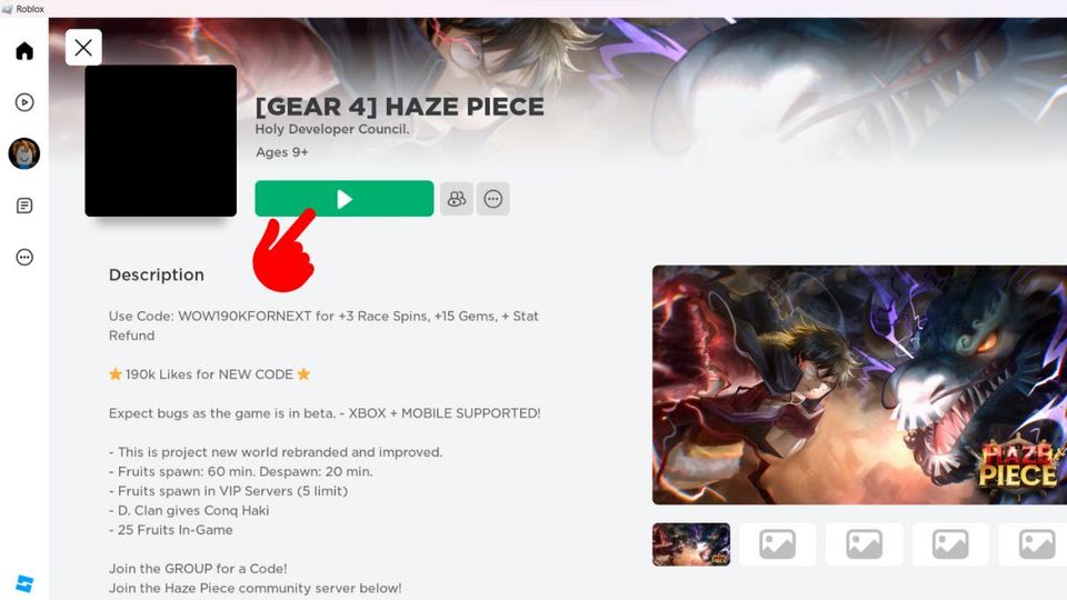 Lançamento + Codes do Haze Piece 