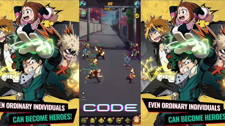 Code My Hero Academia: The Strongest Hero mới 14/12/2023