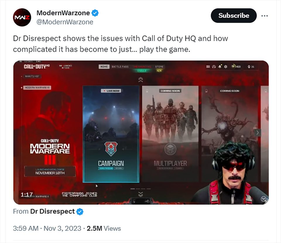 Streamer nổi khùng vì không thể hiểu nổi Call of Duty HQ và Modern ...