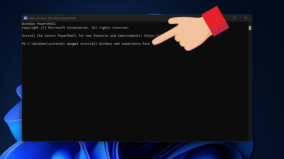 Vô hiệu hóa Widget bằng Powershell 2