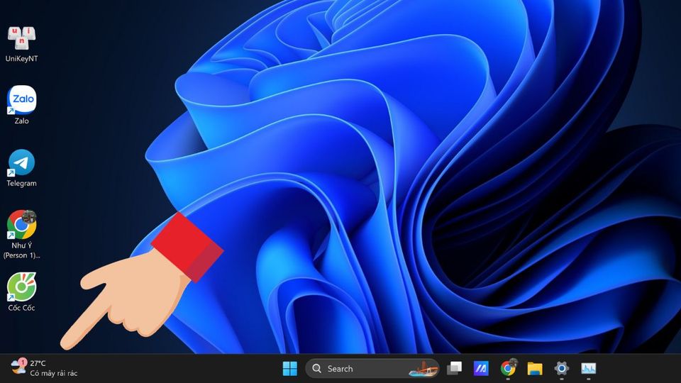 Vô hiệu hóa các nút Hover cho Widget ở trên Taskbar Windows 11 1