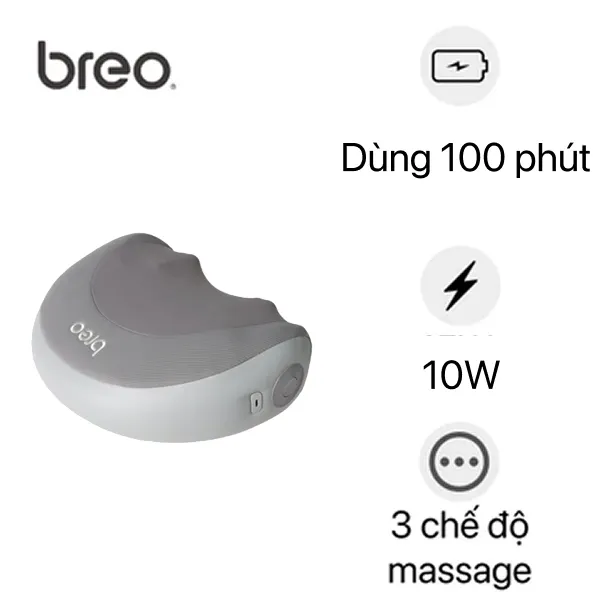 Gối massage cổ vai gáy và lưng Breo P2