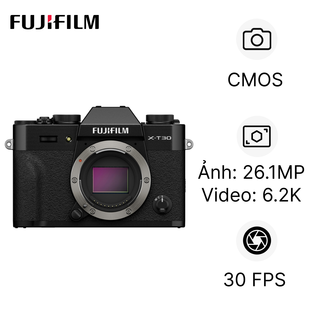 Máy ảnh kỹ thuật số Fujifilm X-T30 Mark 3 (Only Body)