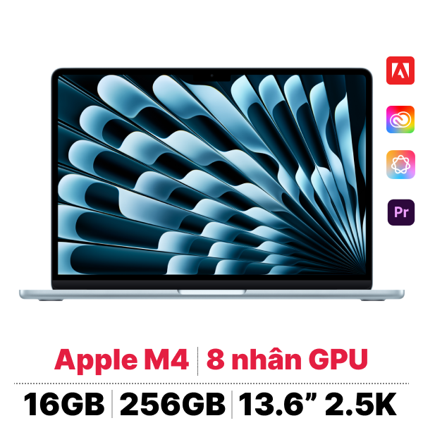MacBook Air M4 13 inch 2025 10CPU 8GPU 16GB 256GB | Chính hãng Apple Việt Nam